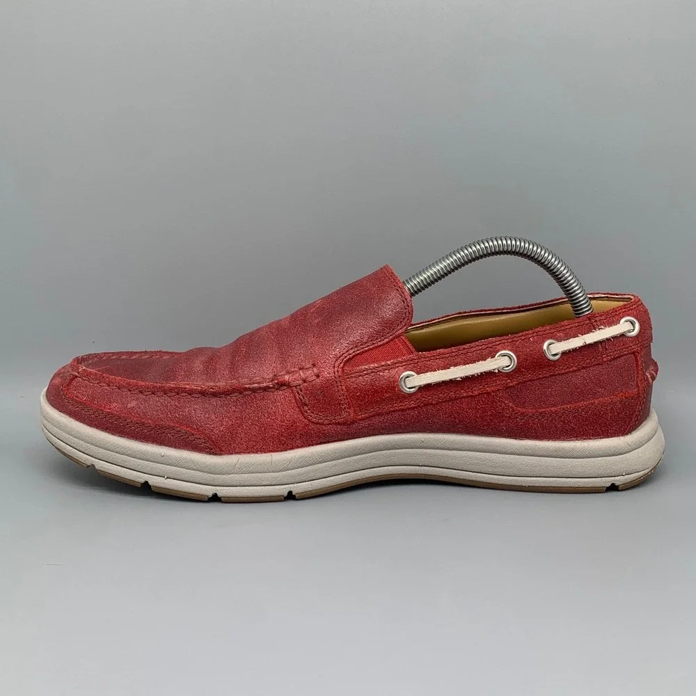 Cole Haan Pinch Weekender Red Suede Loafer Shoes‎ C12438 Men's Sz 9.5